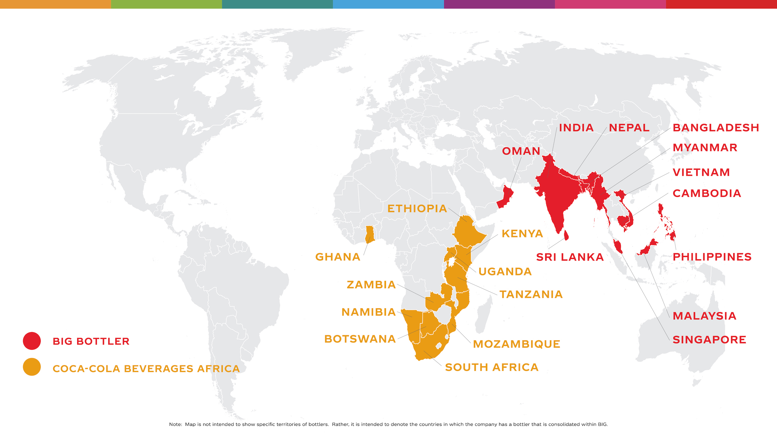 Coca-Cola big bottler map