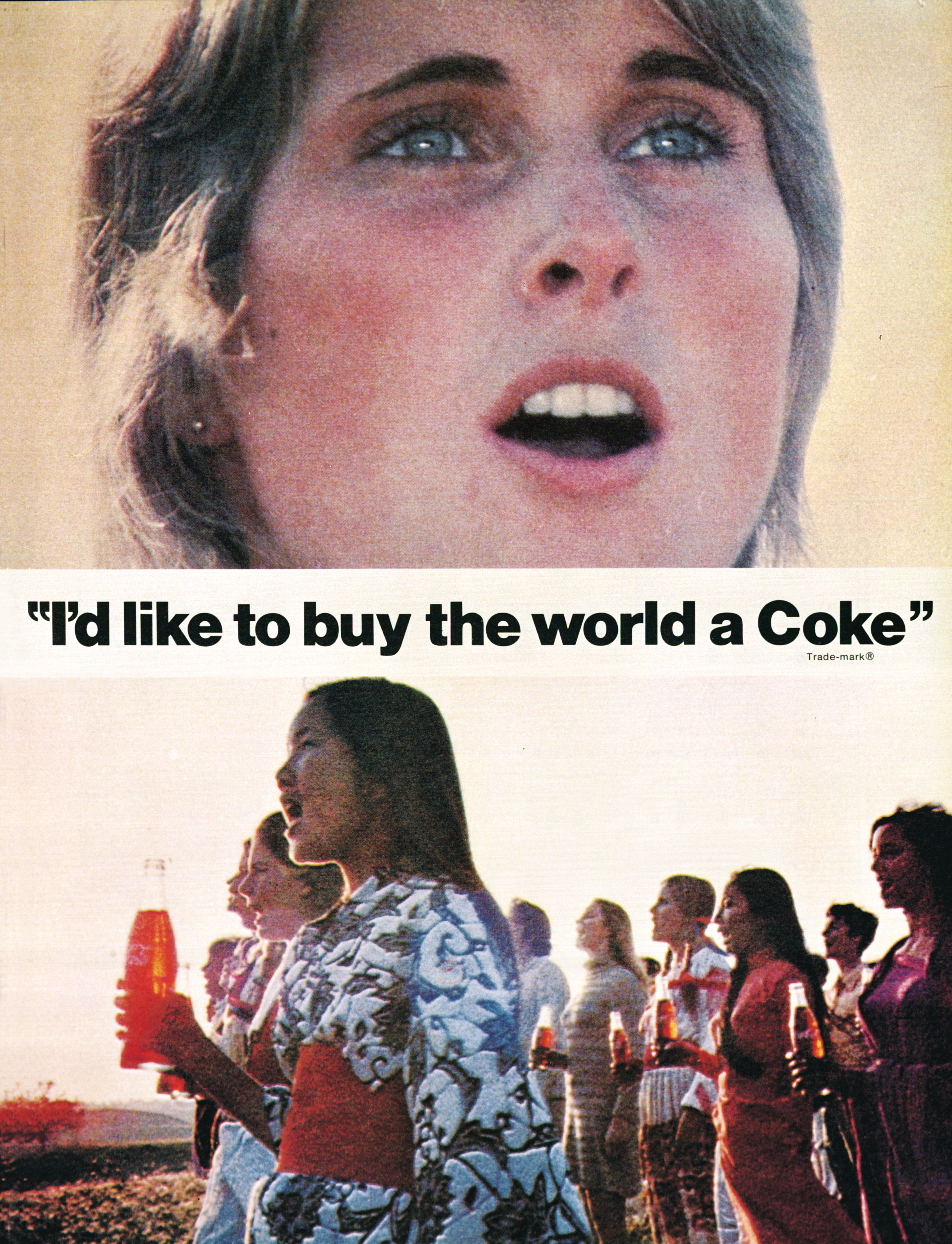 1970s "I'd like to buy the world a Coke" ad
