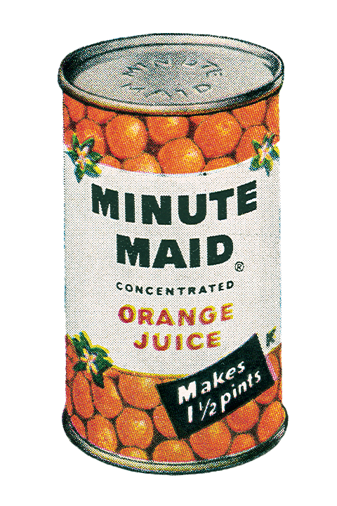 1960s Minute Maid orange juice can