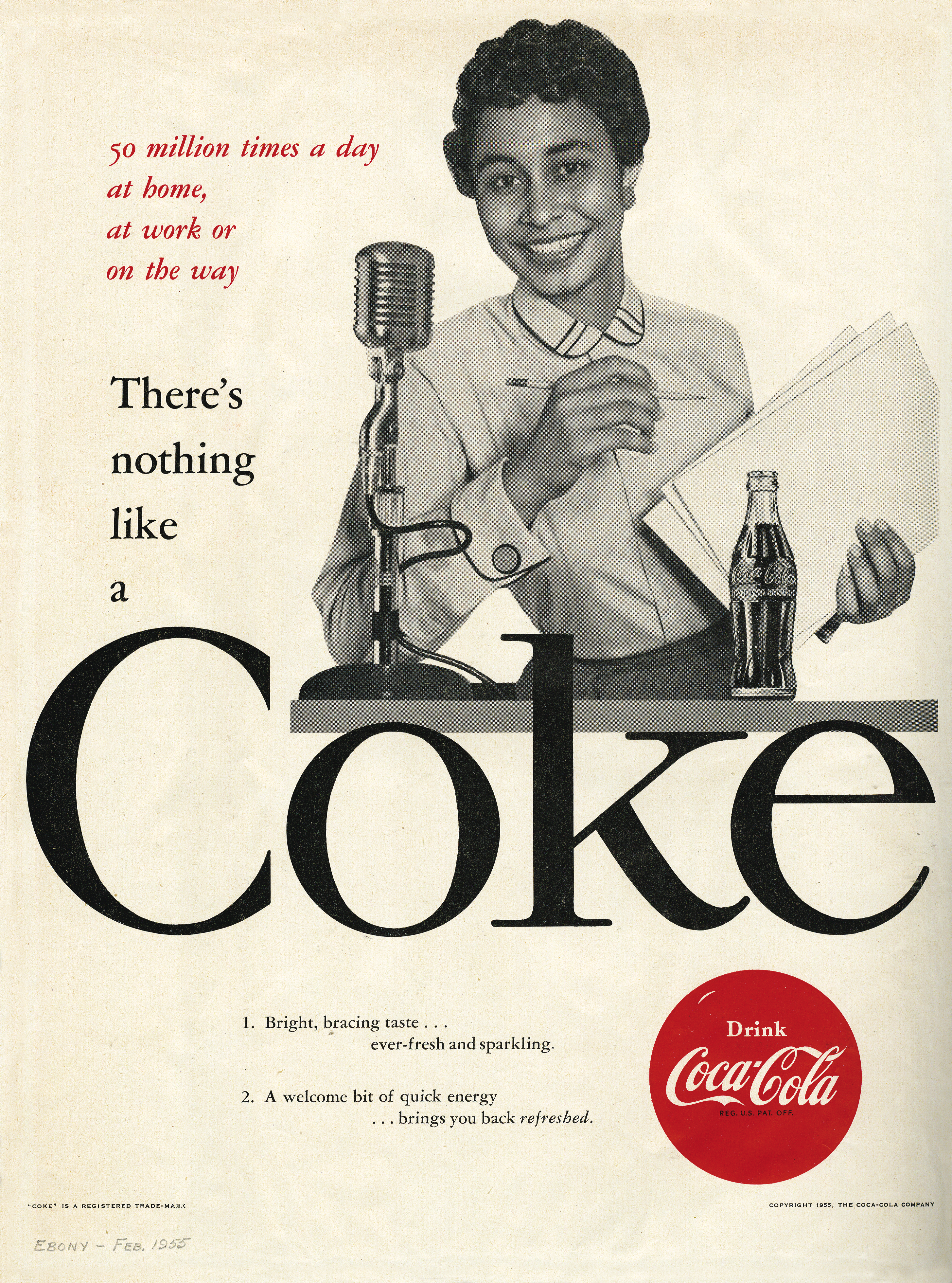 Coca-Cola ad featuring Mary Alexander