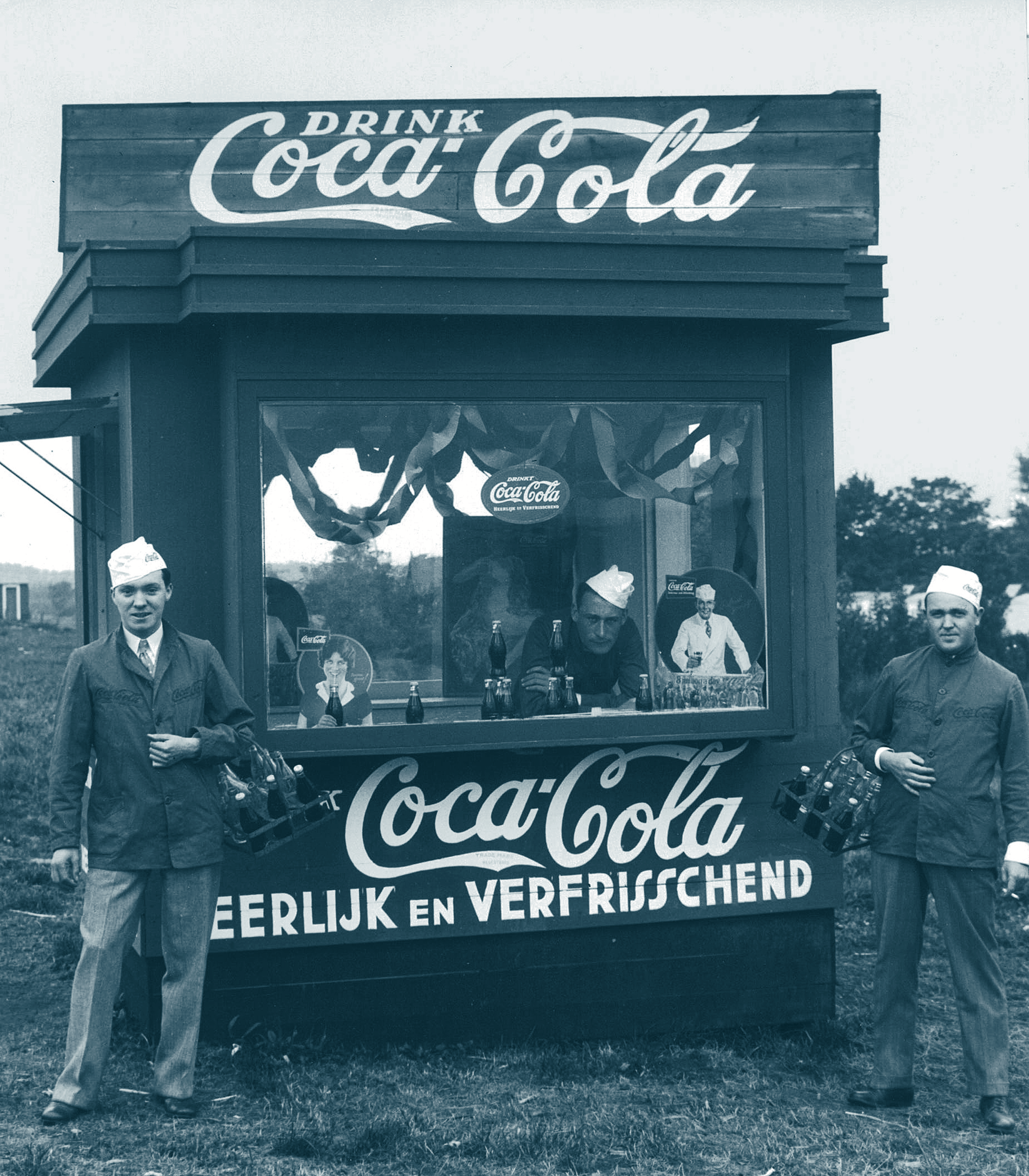 Coca-Cola kiosk at the 1928 Olympic Games in Amsterdam