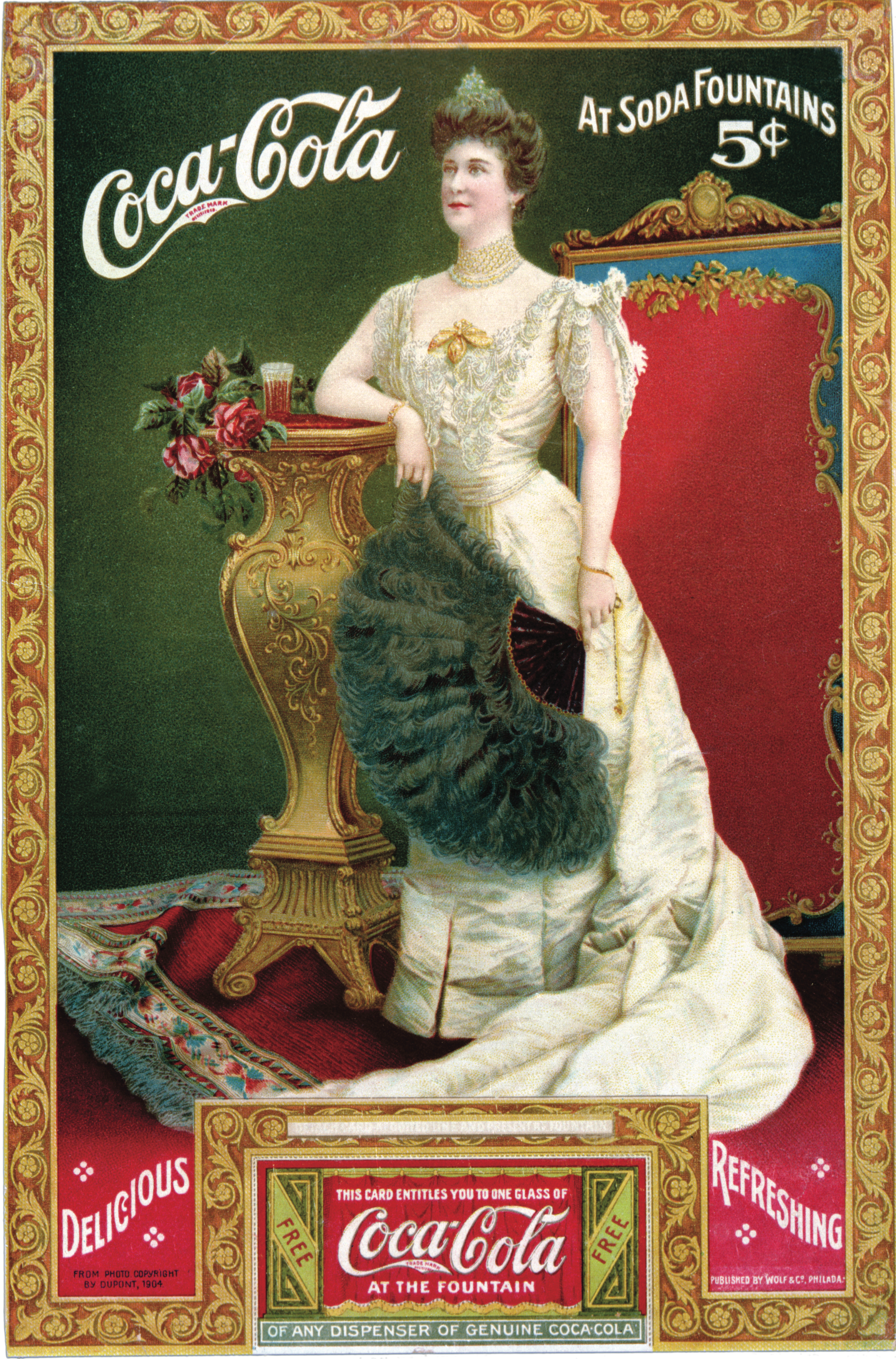 Lillian Nordica in Coca-Cola ad