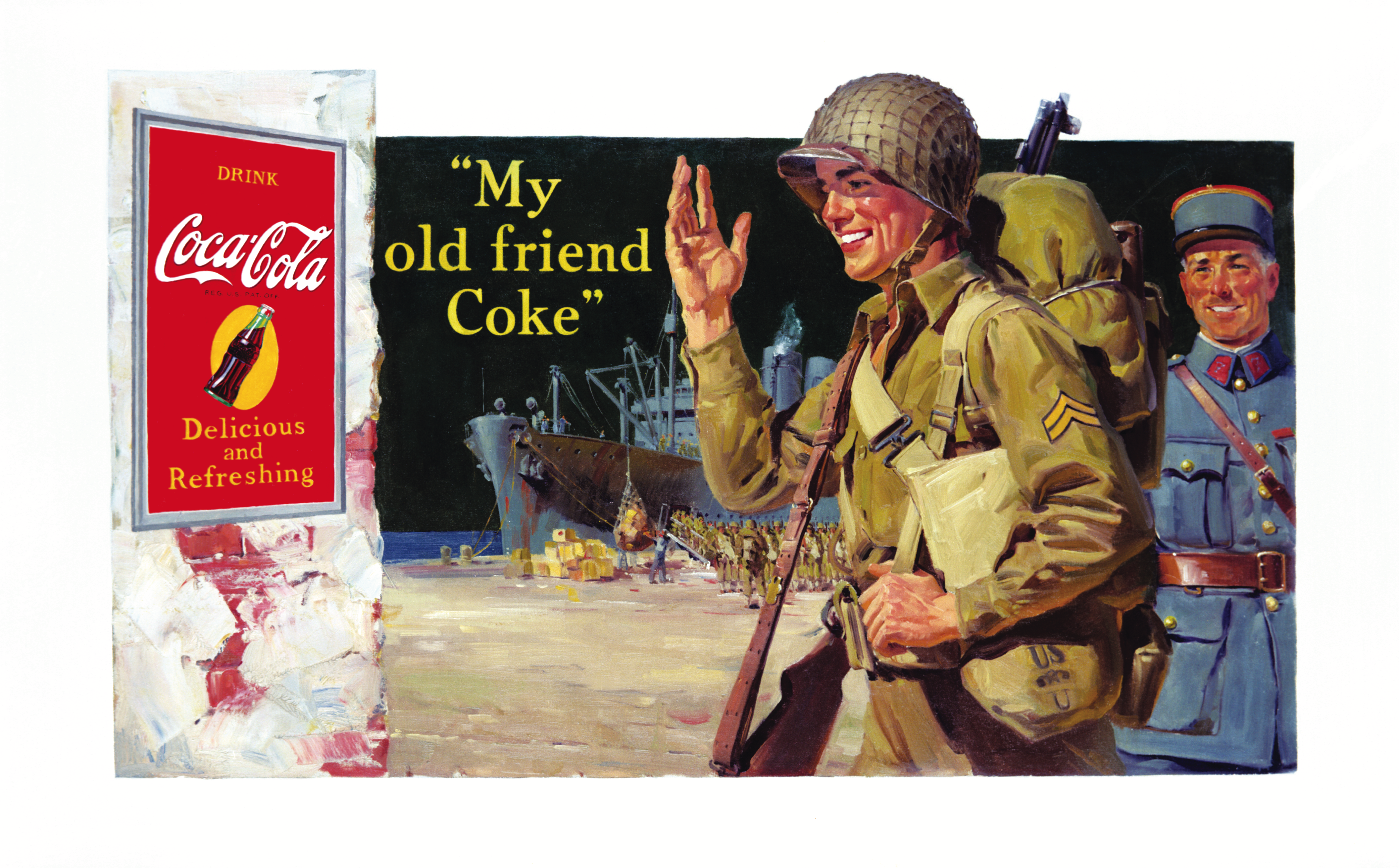 WWII Coca-Cola poster