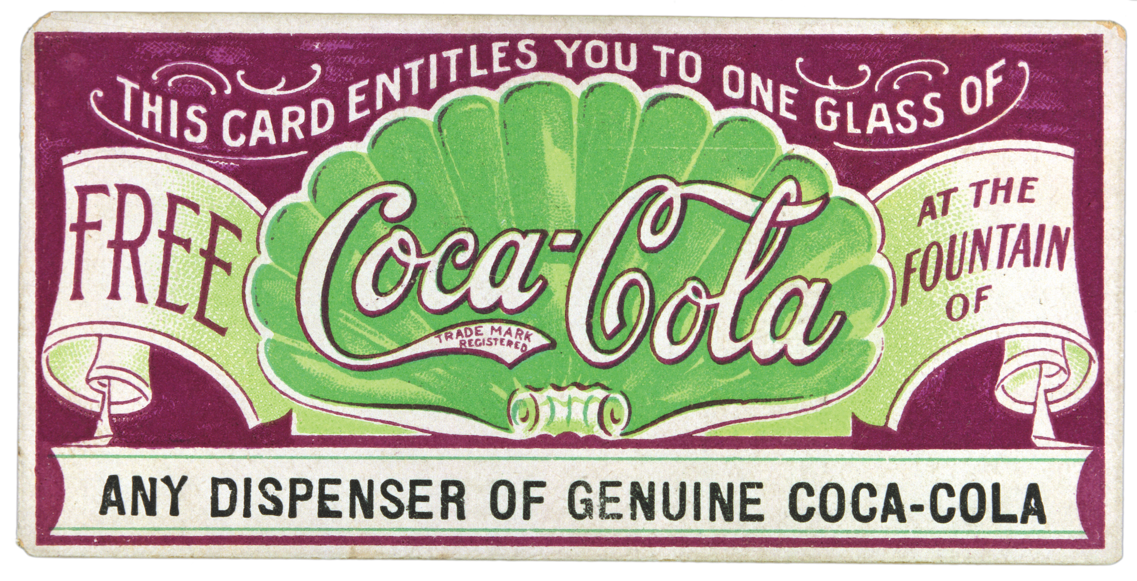 First Coca-Cola coupon