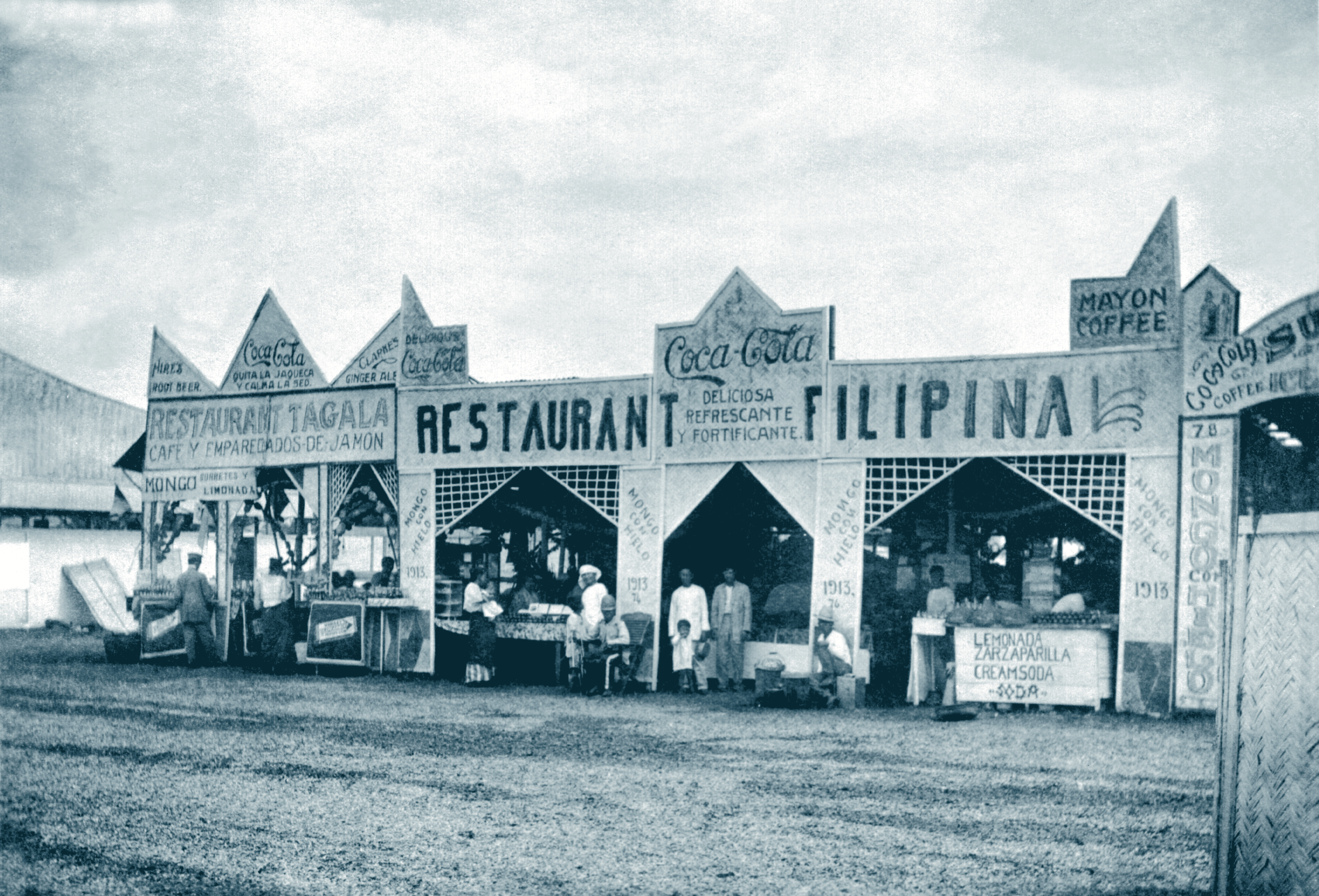 Restaurant in the Philippines advertising Coca-Cola