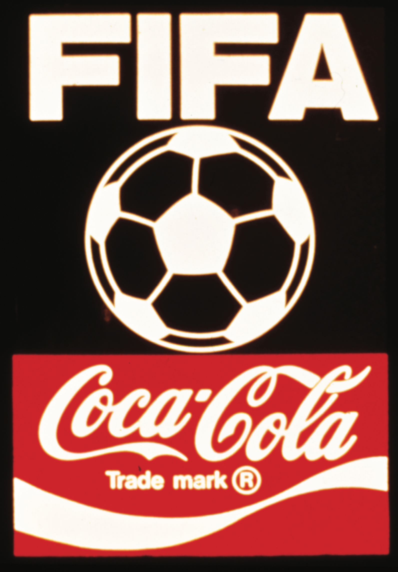 1970s Coca-Cola and FIFA sponsorship logo