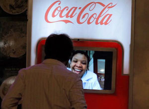 A consumer in South Africa buys a stranger a Coke in Argentina