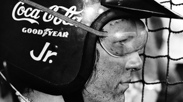 Jeff Bridges wearing a Coca-Cola-branded helmet in The Last American Hero, Jeff Bridges wearing a Coca-Cola-branded helmet in The Last Amer