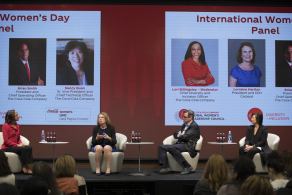 Lorraine Hariton, President and CEO of Catalyst, during her keynote address