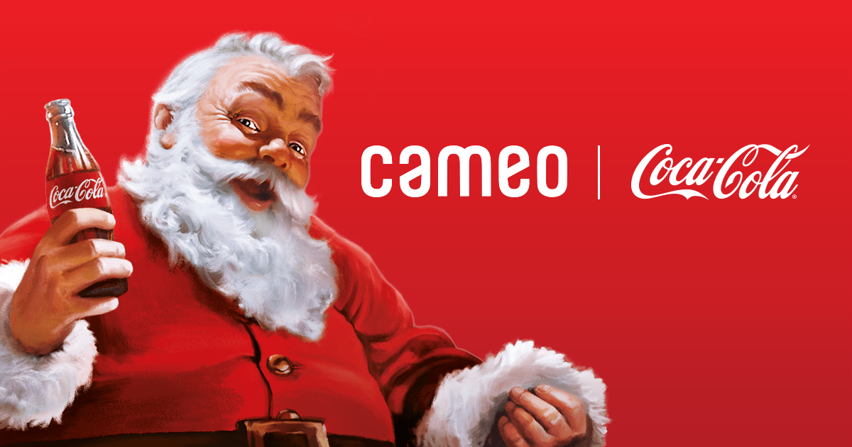 Image announcing Coca-Cola's partnership with Cameo 