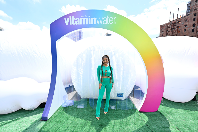 halle bailey at vitaminwater mir