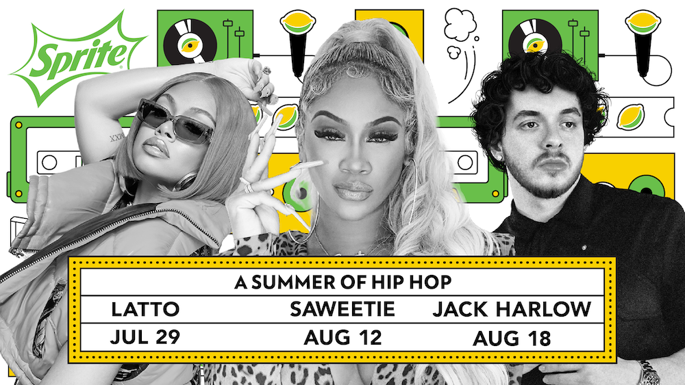 Full Livestream Concert line-up of Sprite 'Live from the Label' campaign featuring Latto, Saweetie and Jack Harlow