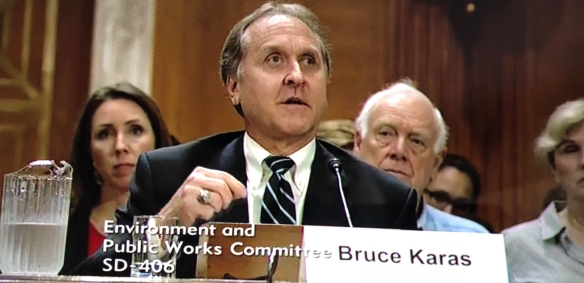 Bruce Karas speaking with members of the U.S. Senate Committee on Environment & Public Works.