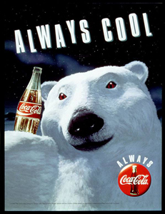 Always cool polar bear poster