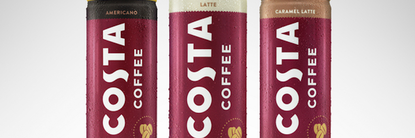 A new line of chilled, canned Costa Coffee will launch in Great Britain this month