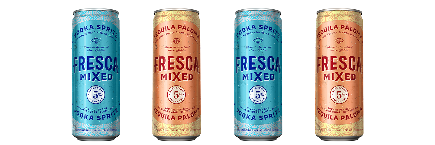 cans of aguas frescas spritzers