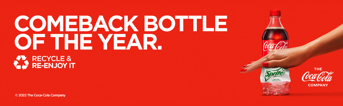 Coca Cola Comeback Bottle of the Year An infographic demonstrating the recycling process for this event
