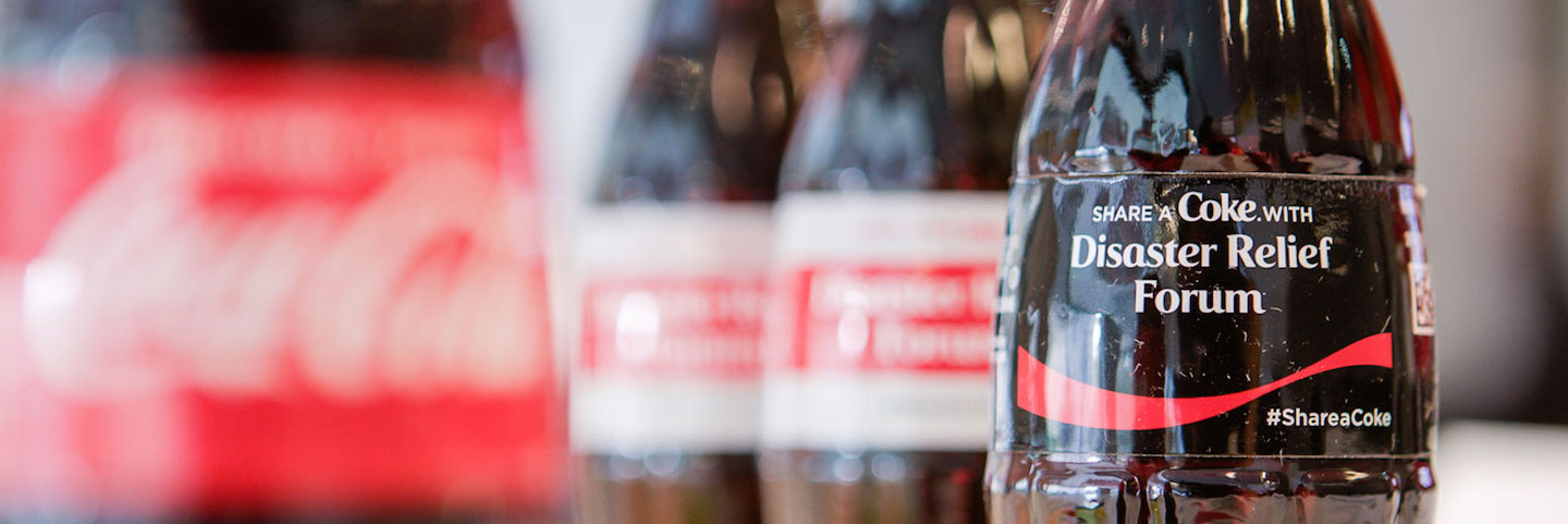 Coca-Cola helps tornado victims. 