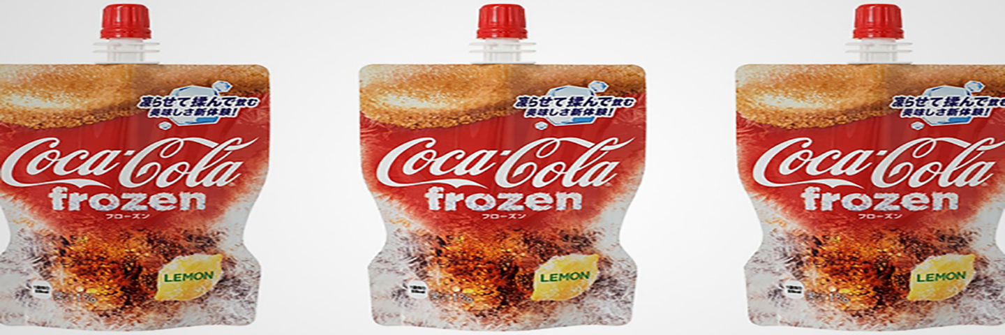 Frozen Coke in a squeezable pouch debuts in Japan