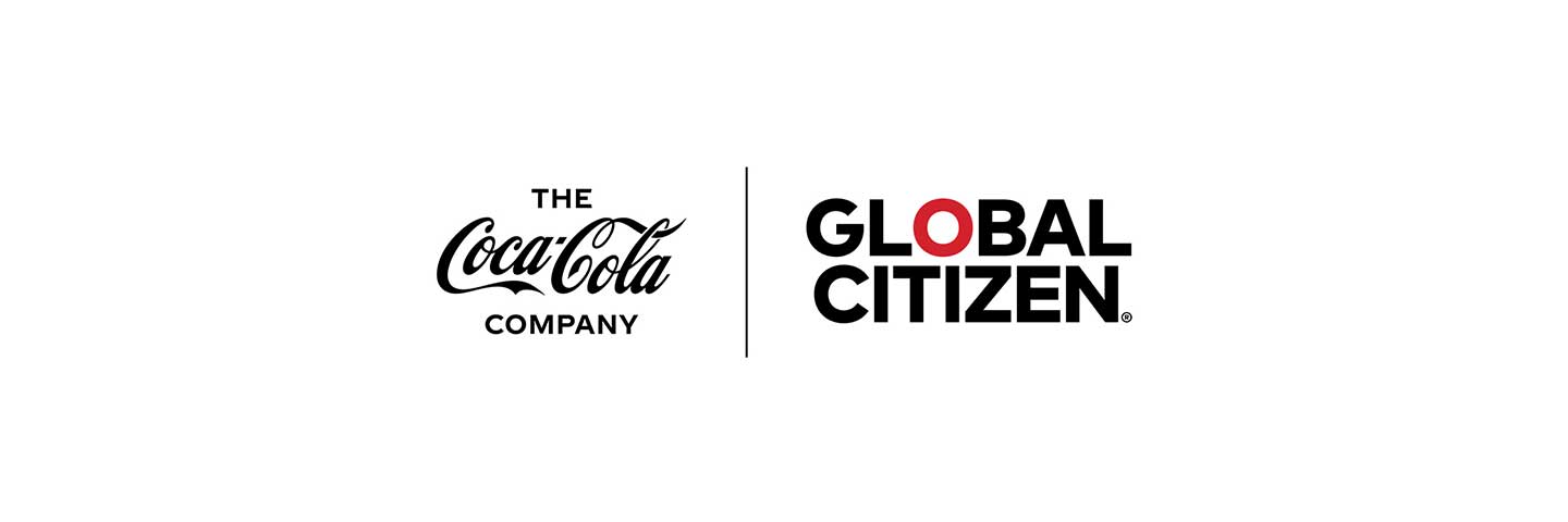 the coca-cola company and global citizen logo lockup