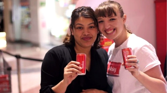 Coca-cola bringing smiles