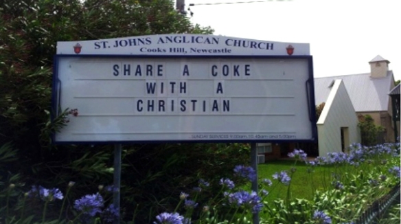 Share a coke with a christian