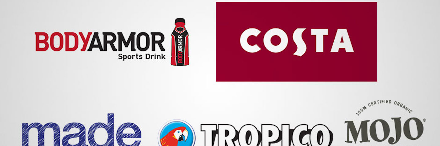 Coca-Cola different brand logos