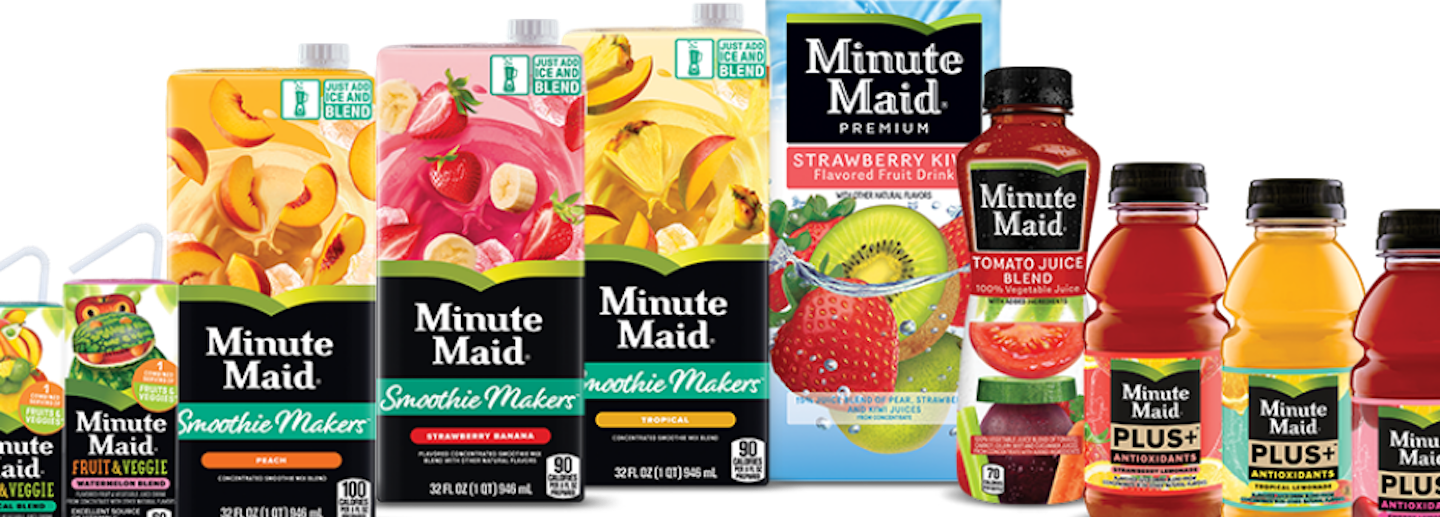 Minute Maid is shaking up the shelf-stable juice aisle this spring