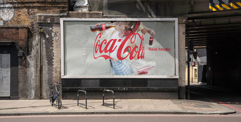 Coca-Cola Billboard for Real Magic campaign.