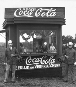 Old picture of Coca-Cola workers
