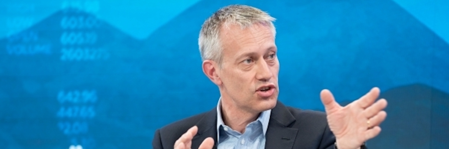 Coca-Cola CEO James Quincey speaks during the 'Transforming the Plastics Economy' panel at the Annual Meeting 2019 of the World Economic Forum.