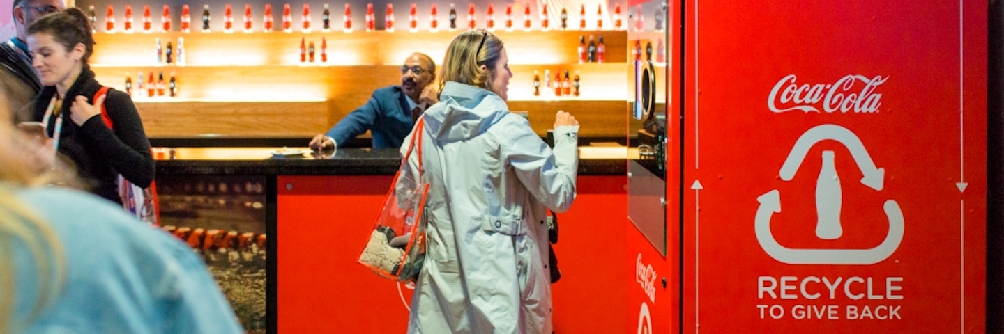 Coca-Cola is incentivizing recycling at the 2018 Special Olympics USA Games through “reverse” vending machines that let fans give back in more ways than one.