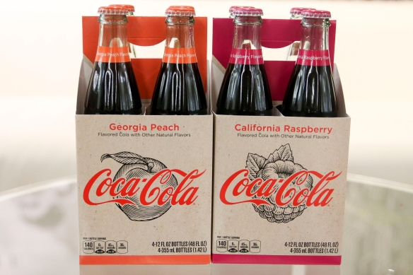 Coca-cola peach and respberry