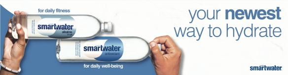 Coke's Smartwater, your newest way to hydrate