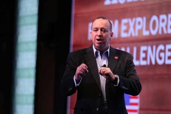 Coca-Cola Chief Growth Officer Francisco Crespo speaks in November 2017 at the company's Investor Day in Atlanta.