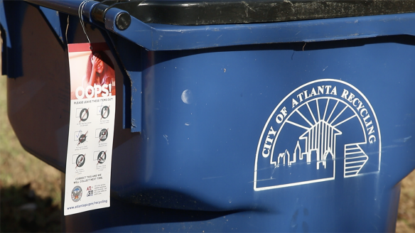 City of Atlanta recycling bin