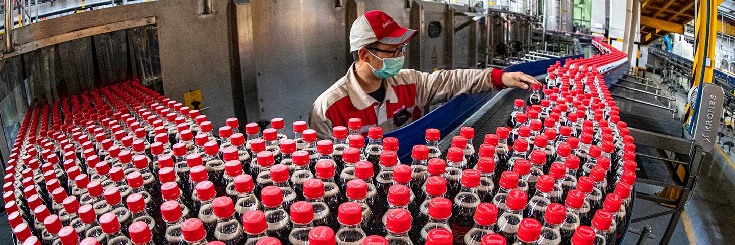 coca-cola production lines