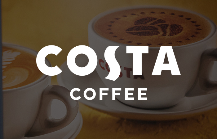 Costa Coffee logo with Costa Coffee Cup