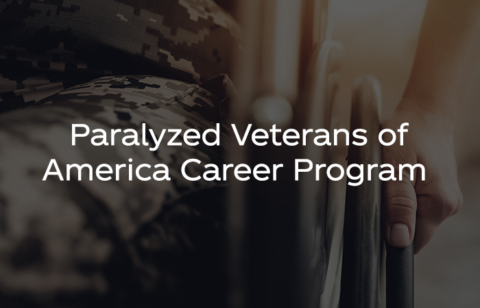 paralyzed veterans of america career program
