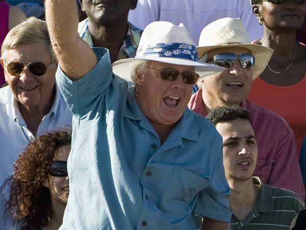 Fans watching Soccer