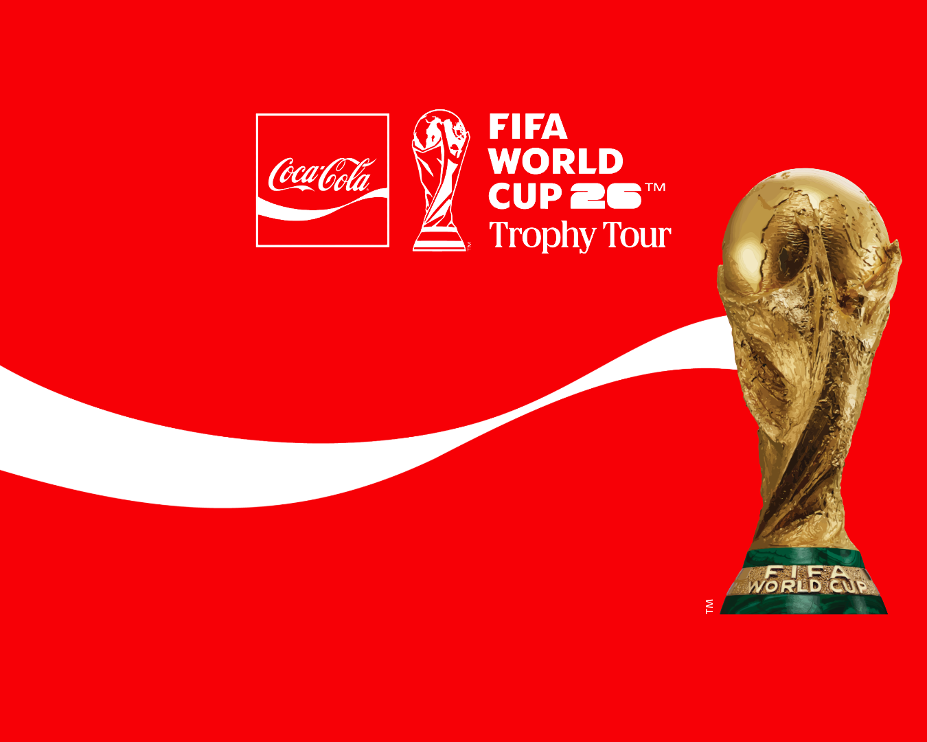 FIFA World Cup™ Trophy Tour by Coca-Cola logo with image of original FIFA World Cup™ Trophy