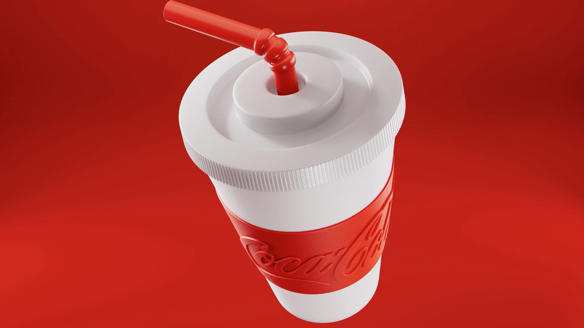 Close up of a collectible Emoji Coke cup