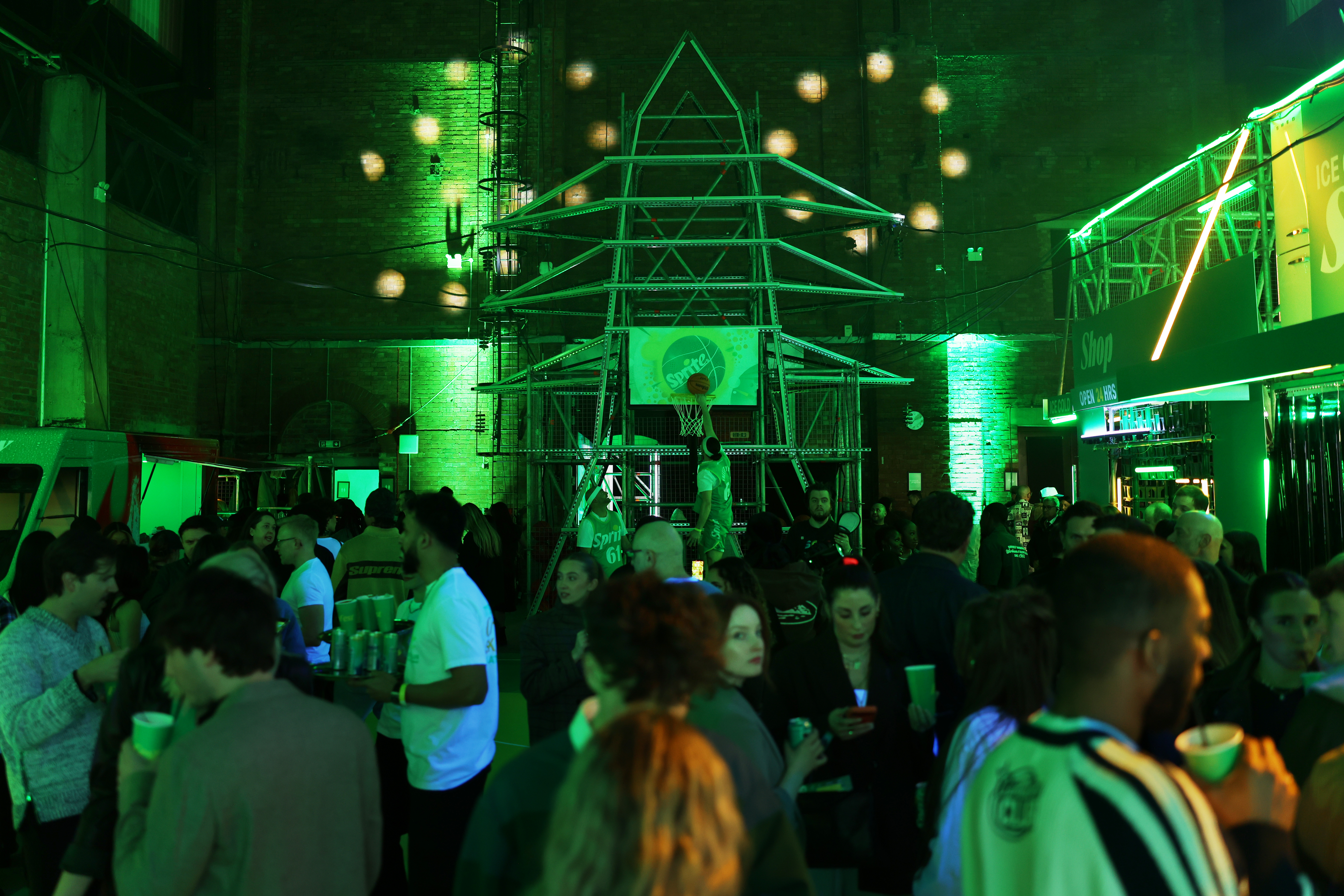 Guests attend Sprite FreshFest to experience the launch of new global brand platform ‘It’s That Fresh’, on Thursday, March 19, 2026 in London. (Vianney Le Caer/AP Content Services for Sprite)
