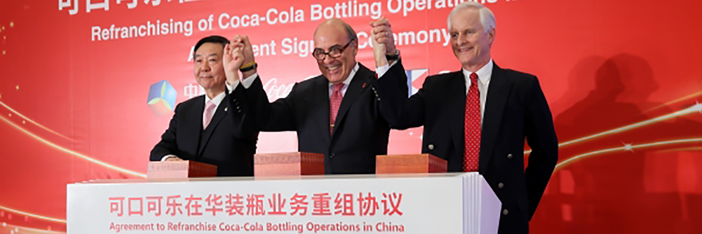 Zhao Shuanglian, Muhtar Kent, John Slosar, – COFCO and Swire.