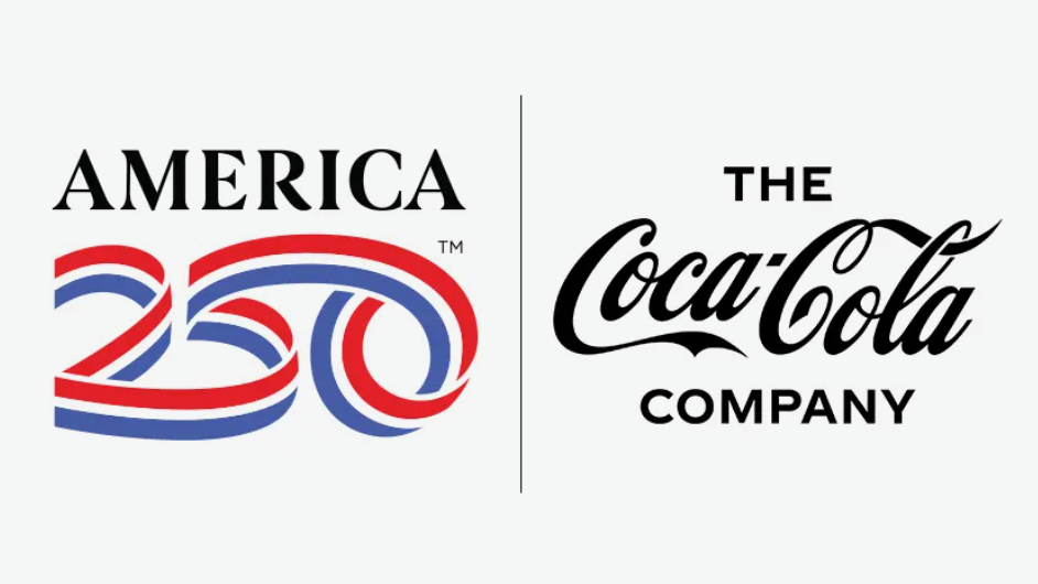 America250 x The Coca-Cola Company logo