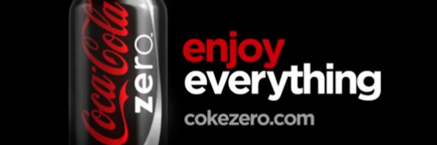 enjoy everything coke zero can