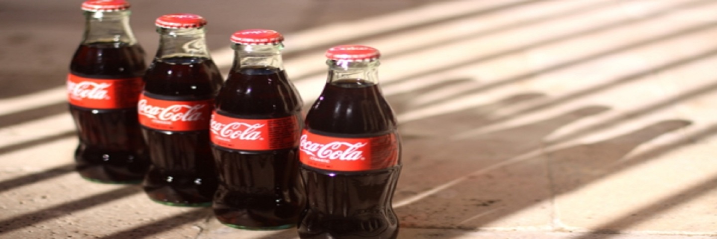 4 bottles of coca-cola