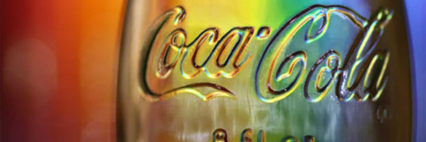 Colorful Coca-Cola Bottle
