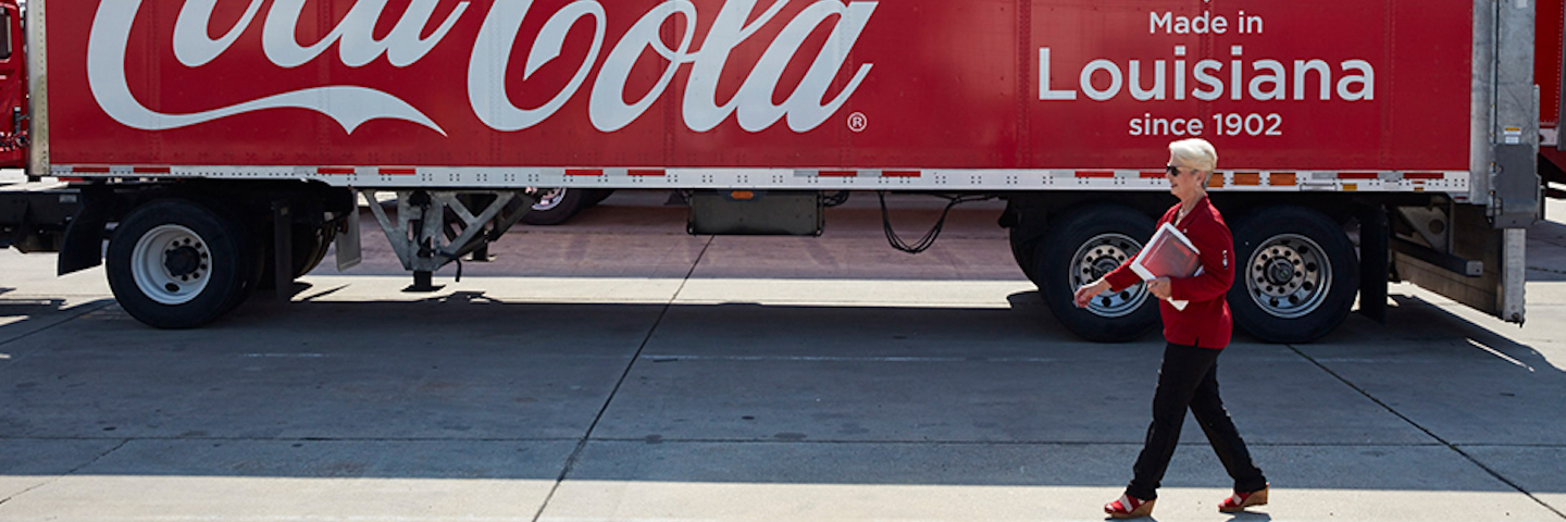 As special events supervisor with Coca-Cola Bottling Company United, Donaghey’s job is to beat the Bayou heat by refreshing thirsty Louisianans with ice-cold Coke products at gatherings large and small.