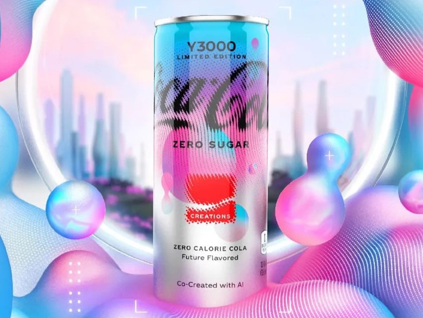 A can of Y3000, a limited-edition Coca-Cola Zero Sugar flavor inspired by the future